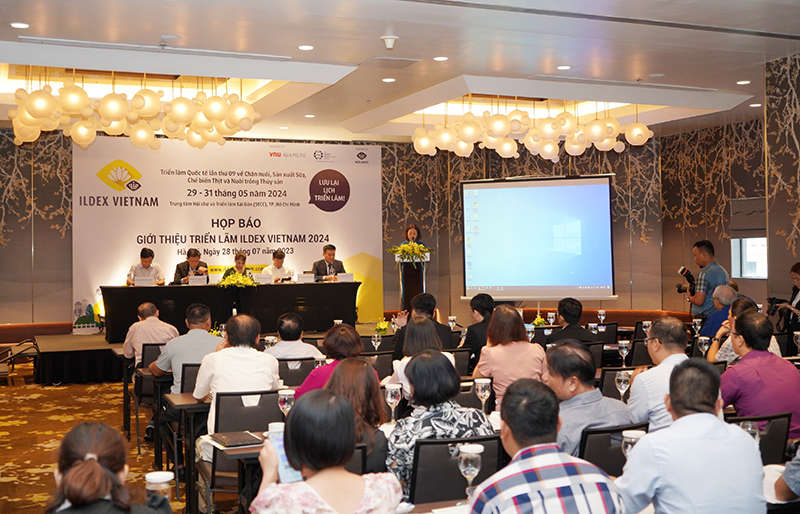 họp báo giới thiệu Triển lãm ILDEX Vietnam 2024