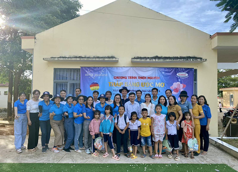 Chương trình thiện nguyện của Công ty Viphavet tại Trường Tiểu học Lộc Điền B (Bình Phước)